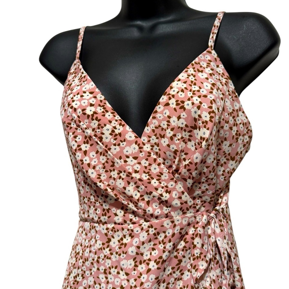 Princess Polly Pink Floral Wrap Sleeveless Lightweight Shorts Romper Womens sz 6 - Picture 5 of 14